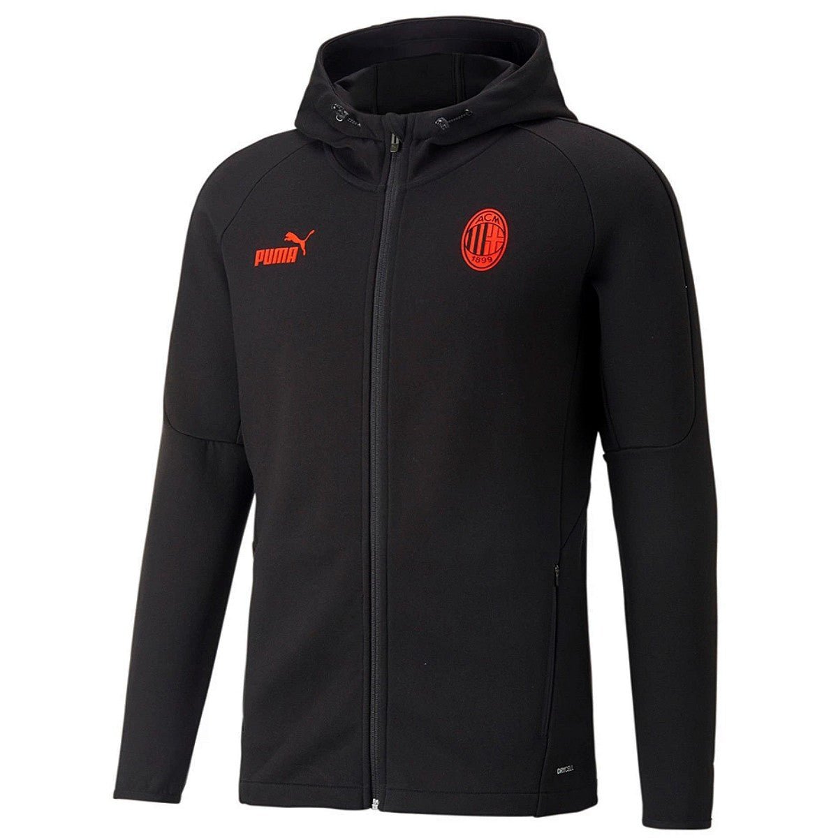 AC Milan black Casual hooded presentation tracksuit 2022/23 - Puma - shop_name