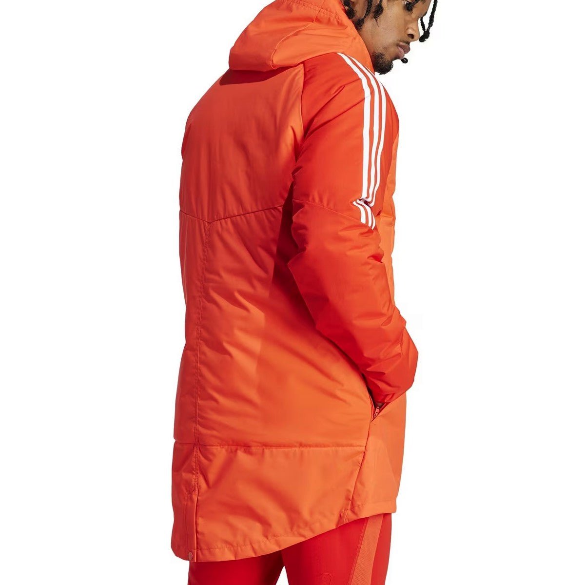 Bayern Munich soccer light red parka down jacket 2024 - Adidas - shop_name